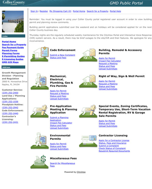 CMD Public Portal Screenshot | Rebuilding with Licensed Contractors