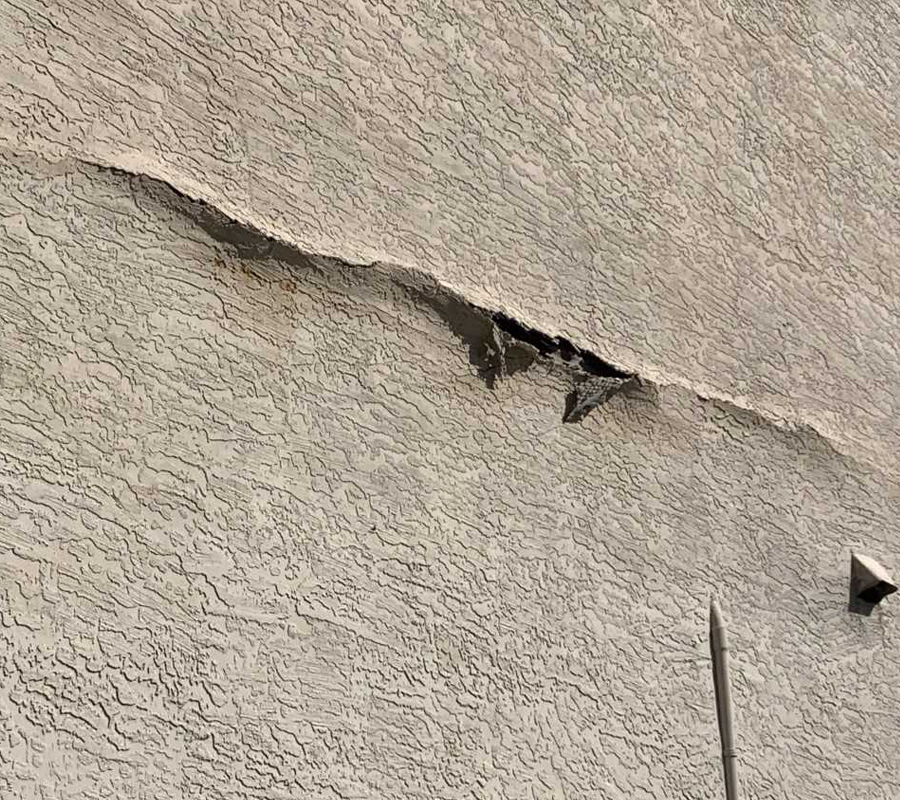 Stucco Damage Example